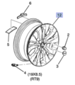 84176674 - : Front and Rear Wheel for Chevrolet: Malibu Image