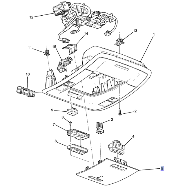 23104432 - Body: Console Trim Panel for GM Image