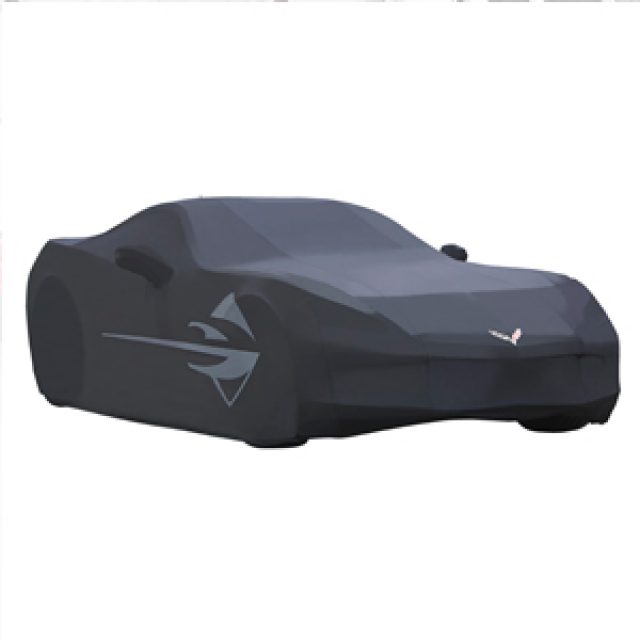 23142884 - : Premium Indoor Car Cover (Black W/ Stingray Logo) for Chevrolet: Corvette Image