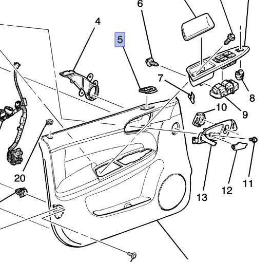 19169120 - Body: Defroster Grille for Chevrolet: Impala, Impala Limited Image