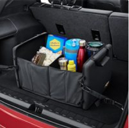 84322166 - Interior: Cargo Organizer - Jet Black With Bow-Tie Logo for Chevrolet: Blazer, Camaro, City Express, Equinox, Impala, Malibu, Sonic, SS, Suburban, Suburban 3500 HD, Tahoe, Trailblazer, Traverse, Trax, Volt Image