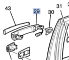 20869088 - Body: Handle, Outside for GM Image