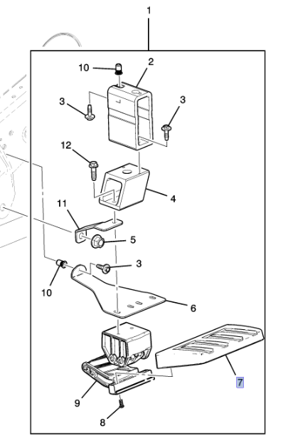 22799290 - Body: Step Pad for GM Image