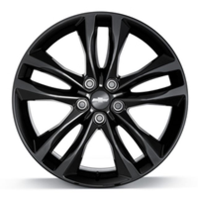84022684 - Wheels: 19x8.5-Inch Aluminum 5-Split-Spoke Wheel in Gloss Black for Chevrolet: Malibu Image