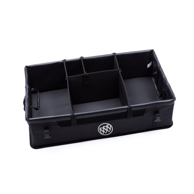 22854120 - : Cargo Organizer in Ebony with Buick Logo for Buick: Enclave, Encore, Envision, LaCrosse, Lucerne, Regal, Regal Sportback, Regal TourX, Verano Image