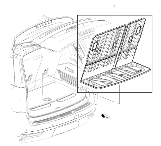 85539118 - Cargo Management: Integrated Cargo Liner for Chevrolet: Tahoe Image