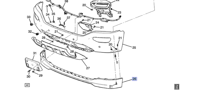 23381985 - : Air Deflector (GMC MODELS ONLY) for GM Image