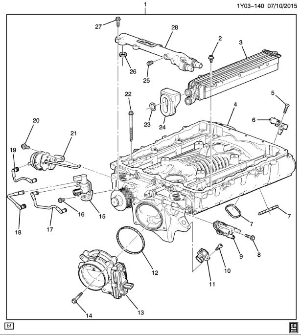 12685386 - : Intake Manifold for Chevrolet: Corvette Image