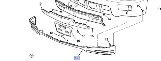 23423409 - Body: Air Deflector for GM Image