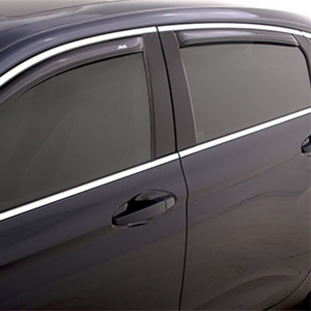 19355550 - Exterior: Front and Rear In-Channel Side Door Window Weather Deflectors in Smoke Black by Lund® - Associated Accessories for Chevrolet: Colorado, Malibu Image