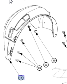 22708210 - : Wheelhouse Liner for GM Image