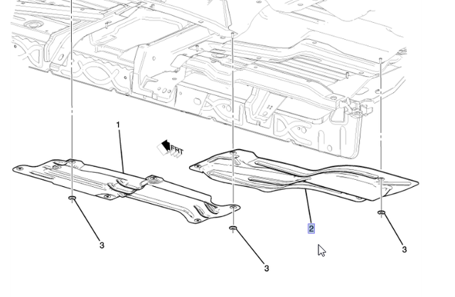 20908786 - Exhaust: Exhaust Heat Shield for Chevrolet: Silverado 1500, Silverado 1500 LD, Silverado 2500 HD, Silverado 3500 HD | GMC: Sierra 1500, Sierra 1500 Limited, Sierra 2500 HD, Sierra 3500 HD Image