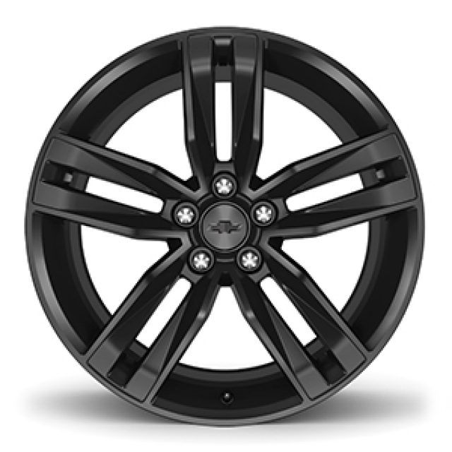 23333843 - : 20x8.5-Inch Aluminum 5-Split-spoke Wheel (Low Gloss Black) for GM Image
