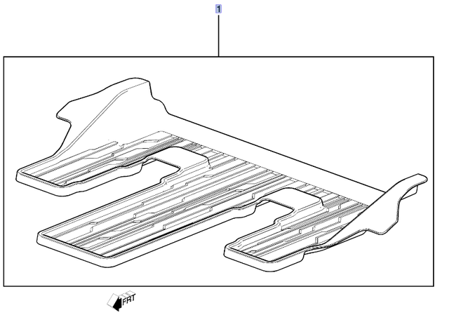 23356371 - : Mat Pkg (3rd Row W/ Walk through) (Cocoa) for GM Image