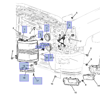 84434761 - Electrical: Headlight Assembly for GM Image