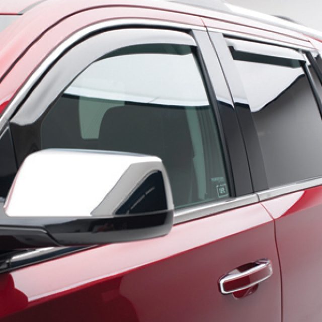 19329334 - Exterior: Front and Rear In-Channel Side Door Window Weather Deflectors in Smoke Black by EGR® - Associated Accessories for GM Image