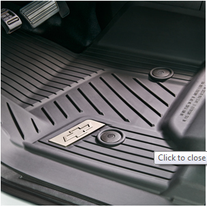 84073612 - : Front  Floor Liner (With Chevrolet Logo) (Black)- PART NUMBER CHANGED TO 84185470 for GM Image