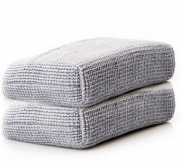 19355479 - Exterior: 2-pack Microfiber Applicator Cloth by Adam's Polishes® - Associated Accessories for Buick: Cascada, Enclave, Encore, Encore GX, Envision, Envista, LaCrosse, Regal, Regal Sportback, Regal TourX, Verano | Cadillac: ATS, CT4, CT5, CT6, CTS, ELR, Escalade, Escalade ESV, SRX, XT4, XT5, XT6, XTS | Chevrolet: Blazer, Blazer EV, Bolt EUV, Bolt EV, Camaro, City Express, Colorado, Cruze, Cruze Limited, Equinox, Express 2500, Express 3500, Express 4500, Impala, Malibu, Malibu Limited, Silverado 1500, Silverado 1500 LTD, Silverado 2500 HD, Silverado 3500 HD, Silverado EV, Sonic, Spark, Spark EV, SS, Suburban, Suburban 3500 HD, Tahoe, Trailblazer, Traverse, Trax, Volt | GMC: Acadia, Acadia Limited, Canyon, Savana 2500, Savana 3500, Savana 4500, Sierra 1500, Sierra 1500 Limited, Sierra 2500 HD, Sierra 3500 HD, Terrain, Yukon, Yukon XL Image