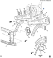 84365977 - Body: Outer Rail Bracket for Chevrolet: Silverado 1500, Silverado 1500 LTD Image