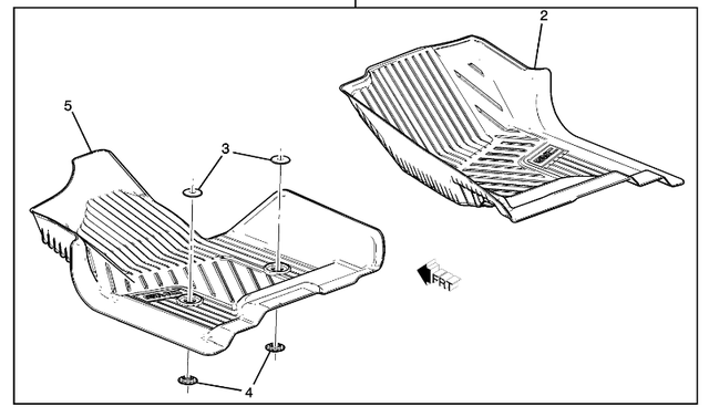 84185460 - Interior: Floor Liners, All-Weather for GM Image