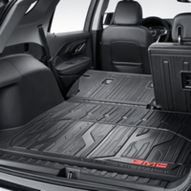 84269449 - : Integrated Cargo Liner in Jet Black (With GMC Logo) for GM Image