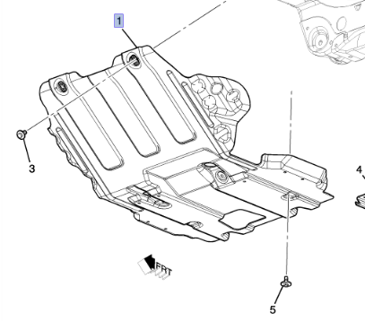 22847943 - Body: Skid Plate for GM Image