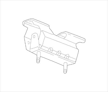89040448 - Engine: Exhaust Bracket for Buick: Rainier | Chevrolet: Trailblazer, Trailblazer EXT | GMC: Envoy, Envoy XL, Envoy XUV | Oldsmobile: Bravada Image