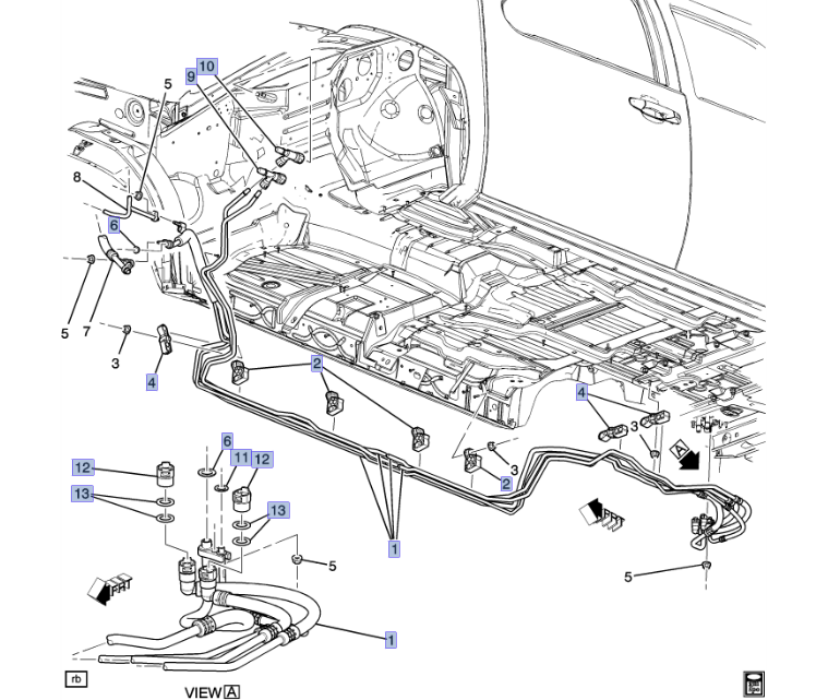 19257317 - : Auxiliary Air Conditioning Evaporator and Heater Hose Assembly for Cadillac: Escalade ESV | Chevrolet: Suburban 1500, Suburban 2500 | GMC: Yukon XL 1500, Yukon XL 2500 Image
