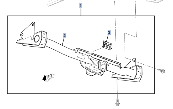 84301187 - : Trailer Hitch (Wiring Harness Not Included) for GM Image