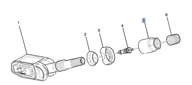 13581557 - Electrical: TPMS Sensor Nut for GM Image