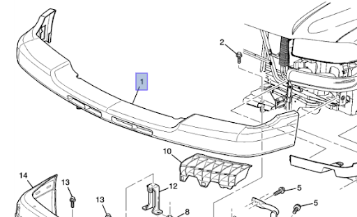 15139804 - Body: Cap for Chevrolet: Silverado 1500, Silverado 1500 Classic, Silverado 1500 HD, Silverado 1500 HD Classic, Silverado 2500, Silverado 2500 HD, Silverado 2500 HD Classic, Silverado 3500, Silverado 3500 Classic, Silverado 3500 HD Image