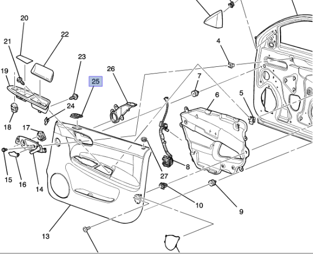 19169116 - Body: Defroster Grille for Chevrolet: Impala, Impala Limited Image