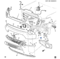 84539974 - : Front Driver Side Bumper Impact Bar Bracket for GM Image