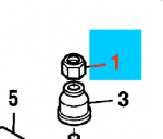 11515744 - Suspension: Tie Rod Assembly Nut for Buick: LeSabre, Park Avenue, Rendezvous | Cadillac: Escalade, Escalade ESV, Escalade EXT, Seville | Chevrolet: Avalanche 1500, Avalanche 2500, Blazer, C1500, C2500, C3500, Cavalier, Corvette, Impala, K1500 Pickup, K2500 Pickup, K3500 Pickup, Lumina, Monte Carlo, Suburban 1500, Suburban 2500, Tahoe | GMC: C1500 Pickup, C2500 Pickup, C3500 Pickup, Jimmy, K1500 Pickup, K2500 Pickup, K3500 Pickup, Yukon, Yukon XL 1500, Yukon XL 2500 | Oldsmobile: Alero, Aurora, Bravada | Pontiac: Aztek, Bonneville, Firebird, Sunfire | Saturn: SL, SL1, SL2, SW1, SW2 Image