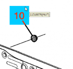 11516076 - : Multi-Purpose Nut for Buick: LaCrosse, Verano | Cadillac: ATS, CT4, CTS, ELR, XTS | Chevrolet: Camaro, Captiva Sport, Cobalt, Corvette, Equinox, Malibu, Sonic, Spark EV, Volt | GMC: Terrain | Pontiac: G5 | Saturn: Sky, Vue Image