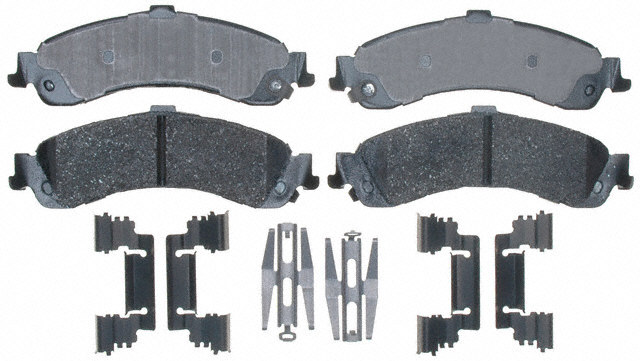 19428027 - : Ceramic Rear Disc Brake Pad Set with Springs and Clips for GM Image