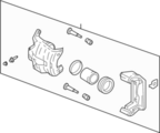 D101M1PA1BNW - Brakes: Value Advantageâ„¢ REMAN CALIPER FRONT LH,W/O PADS/SHIMS for Nissan Image