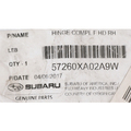 57260XA02A9W - Body: Hinge for Subaru: Tribeca Image
