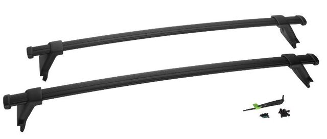 85551186 - Cargo Management: 19-21 Blazer 22-23 Traverse Roof Rack Cross Rails Black for Chevrolet: Blazer, Traverse | GMC: Acadia Image