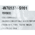 W705374S901 - : Catalytic Converter Stud for Ford: E-150, E-250, E-350 Super Duty, E-450 Super Duty, Mustang | Lincoln: Town Car | Mercury: Grand Marquis, Marauder Image