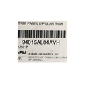 94015AL04AVH - Body: Rear Pillar Trim for Subaru: Outback Image