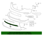 84161583 - : Black Front Bumper Fascia Skid Plate for GM Image