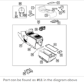 1VQ71DX9AA - Interior Trim: Floor Console Mat for Mopar Image