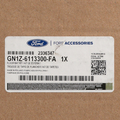 GN1Z6113300FA - : Floor Liner - Tray Style - Black - 4-Piece for Ford Image