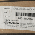 62011AL01A - : Door Glass for Subaru: Legacy Image