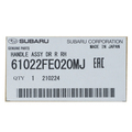61022FE020MJ - Body: Handle, Outside for Subaru: Impreza Image