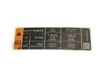 DB5Z5400014A - Body: Air Bag Label for Ford Image