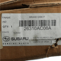 26310AC06A - Brakes: Rotor for Subaru: Impreza, Legacy Image