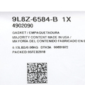 9L8Z6584B - Engine: Valve Cover Gasket for Ford Image