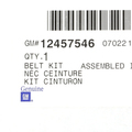 12457546 - Body: Seat Belt Receptacle for GM Image